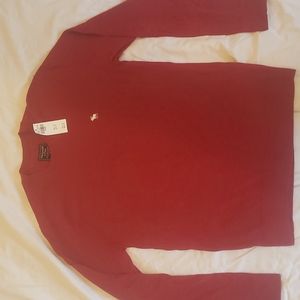 Abercrombie Men's Sweater. Red. Medium